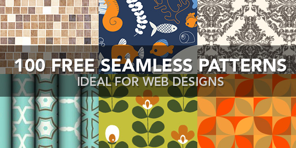 Over 100 free seamless patterns for web designs