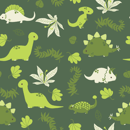 Dino Dino Free Seamless Pattern