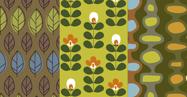 Retro Nature Seamless Patterns