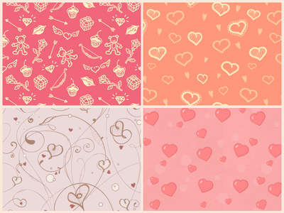 Valentines Seamless Patterns