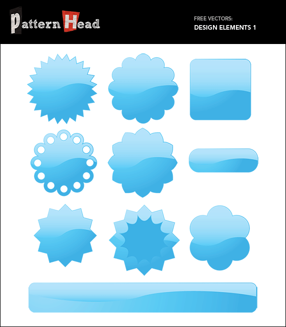 Free vector design elements at pattern8.com