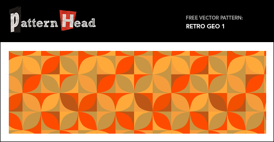 Free retro pattern from Patternhead.com