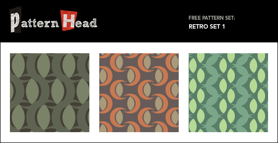 Free retro style vector patterns from Patternhead.com