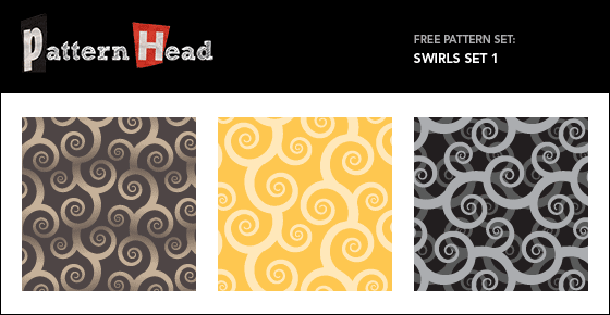 Free modern swirl abstract repeat patterns from Patternhead.com