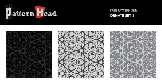 Free modern ornatel repeat patterns from Patternhead.com