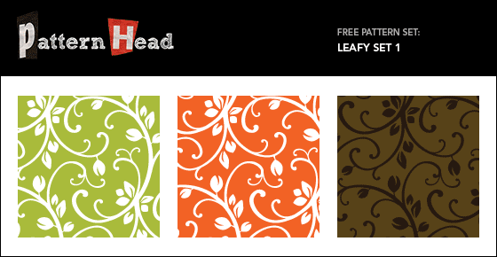 Free leafy repeat patterns from Patternhead.com