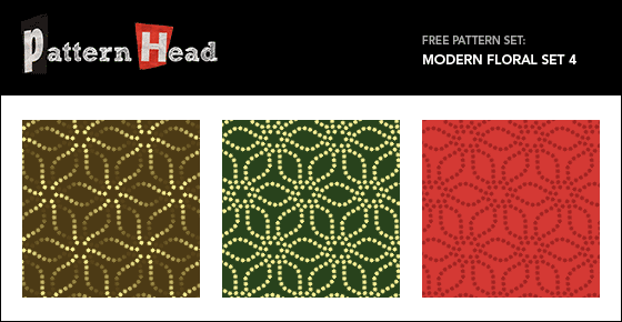 Free modern floral repeat patterns from Patternhead.com