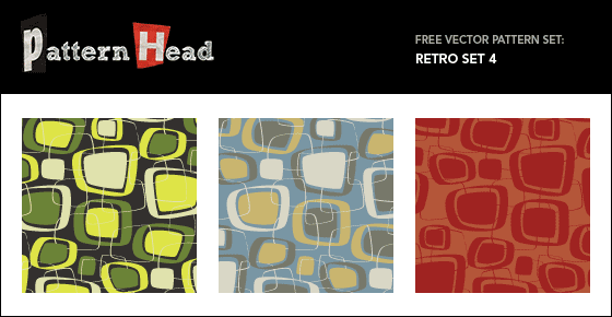 Free retro style repeat patterns from Patternhead.com