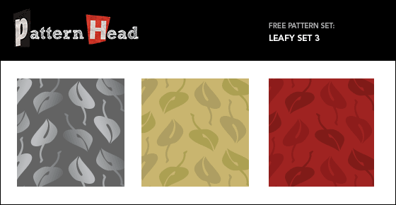 Free leafy vector patterns from Patternhead.com