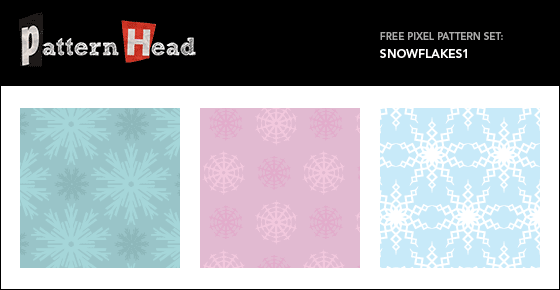 Free snowflake vector patterns from Patternhead.com