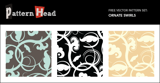 Free Ornate Vector patterns from Patternhead.com